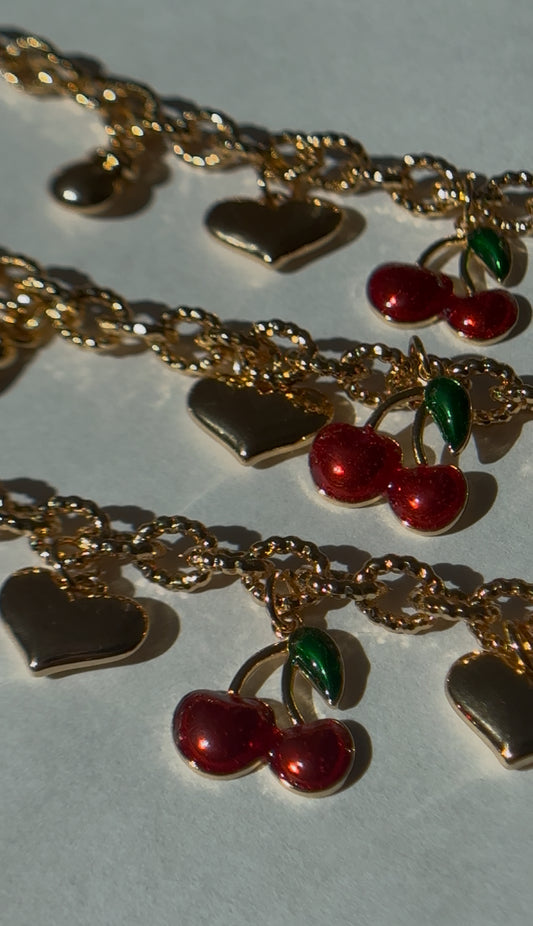 Cherry Charm Bracelet