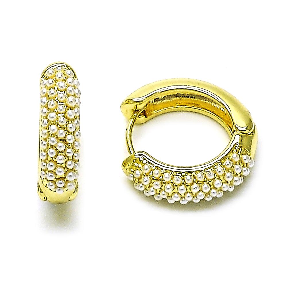 Ivory Pearl Hoops